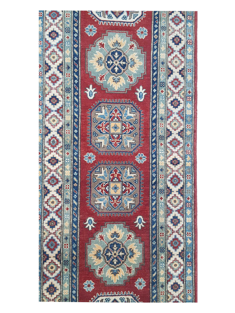 Pacific Kazak 41722 Red Ivory Traditional Hand Knotted Rug