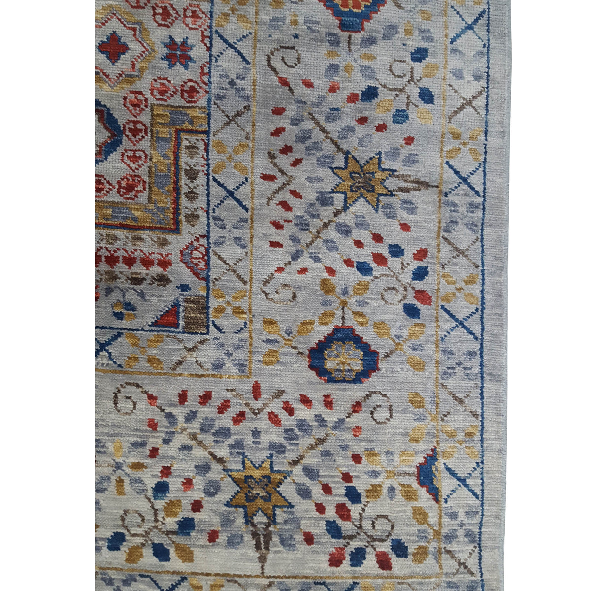 Pacific Soft Melody 41726 Grey Multi Traditional Hand Knotted Rug