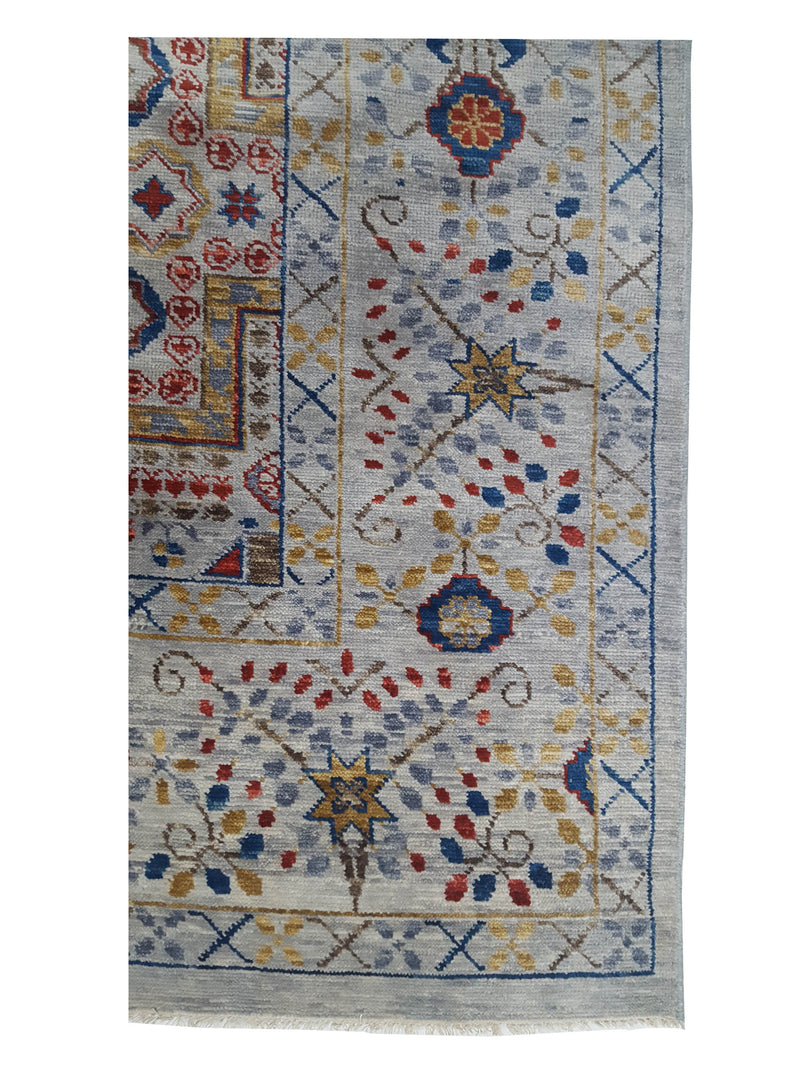 Pacific Soft Melody 41726 Grey Multi Traditional Hand Knotted Rug