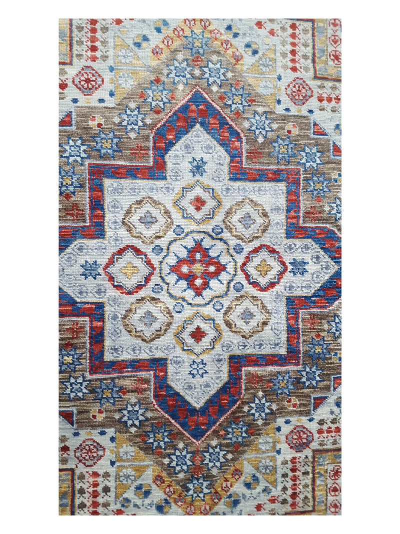 Pacific Soft Melody 41726 Grey Multi Traditional Hand Knotted Rug