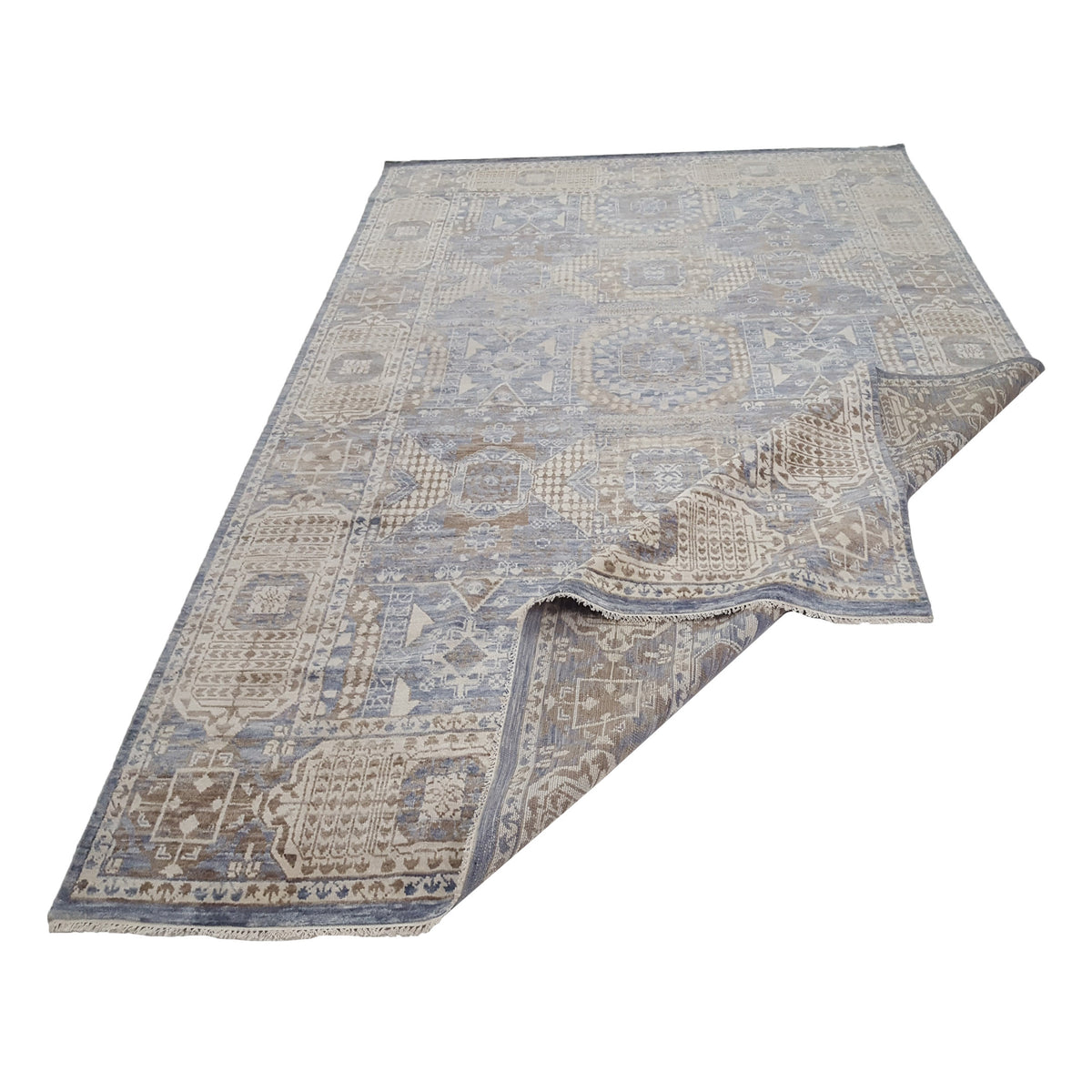 Pacific Soft Melody 41727 Grey Brown Traditional Hand Knotted Rug