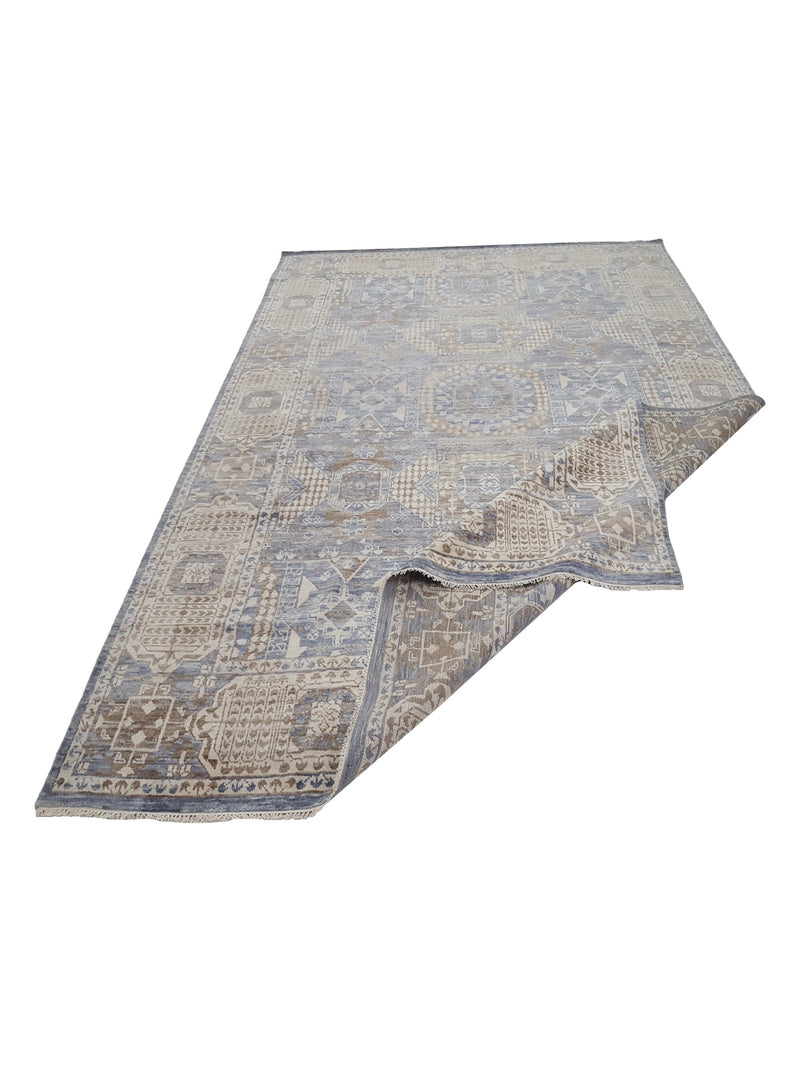 Pacific Soft Melody 41727 Grey Brown Traditional Hand Knotted Rug