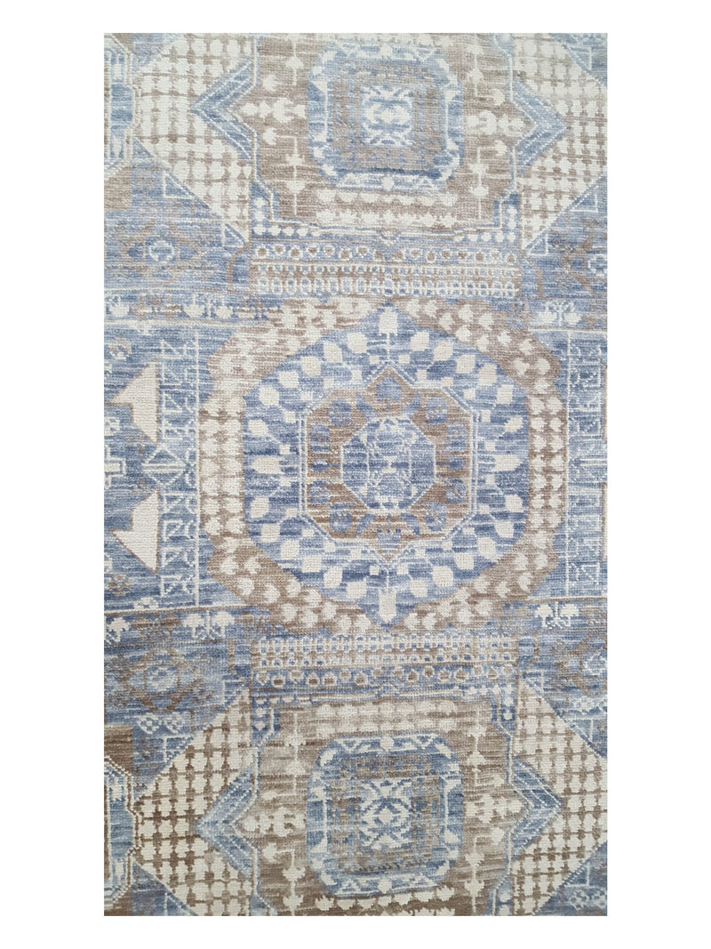 Pacific Soft Melody 41727 Grey Brown Traditional Hand Knotted Rug