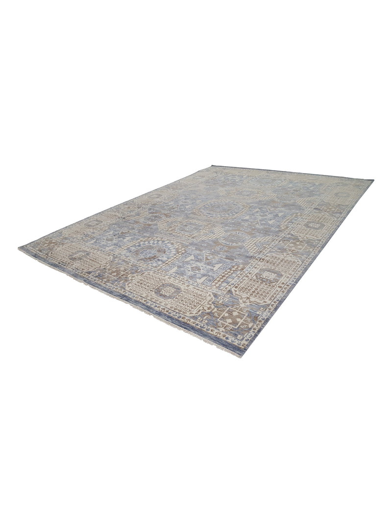 Pacific Soft Melody 41727 Grey Brown Traditional Hand Knotted Rug