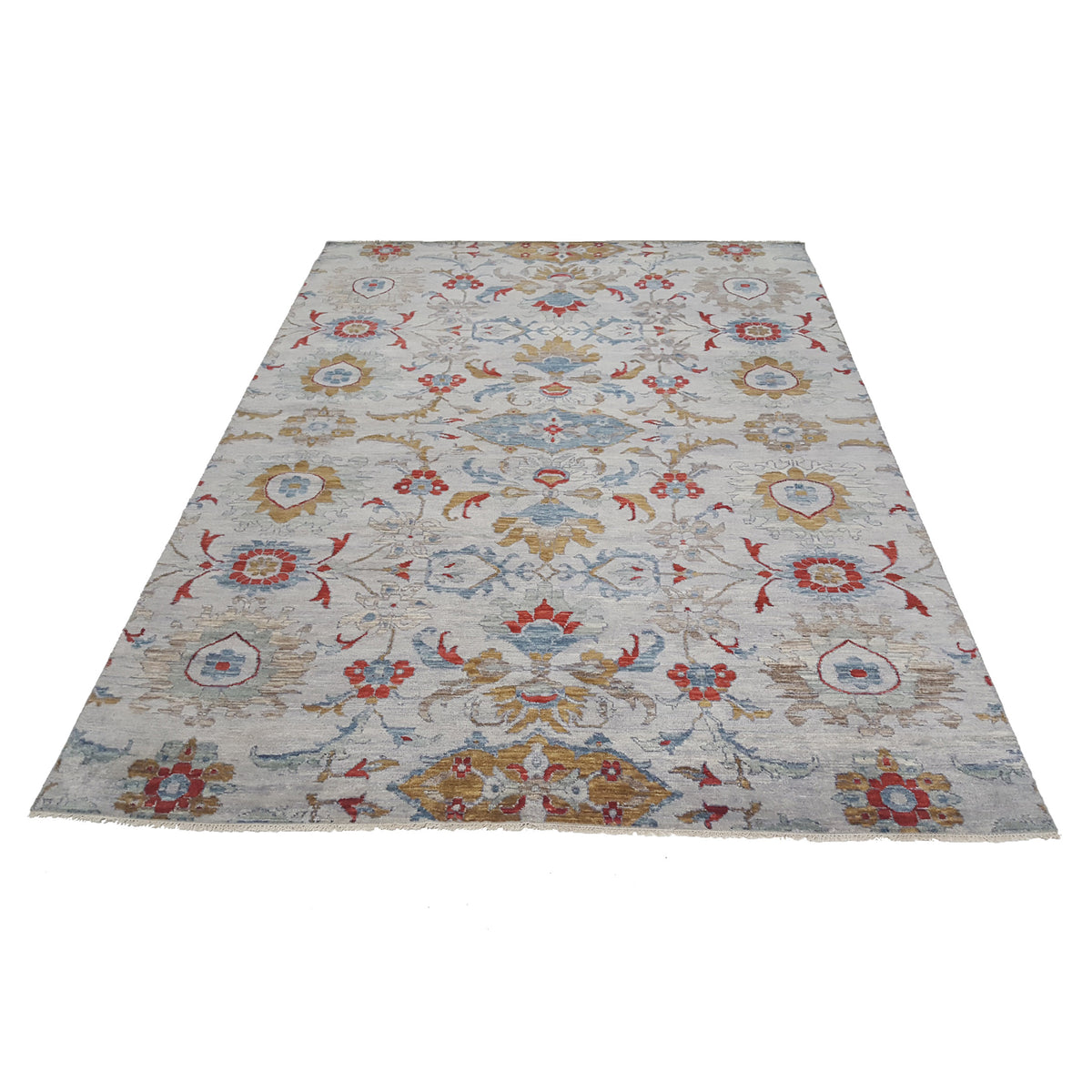 Pacific Soft Melody 41729 Grey Multi Transitional Hand Knotted Rug