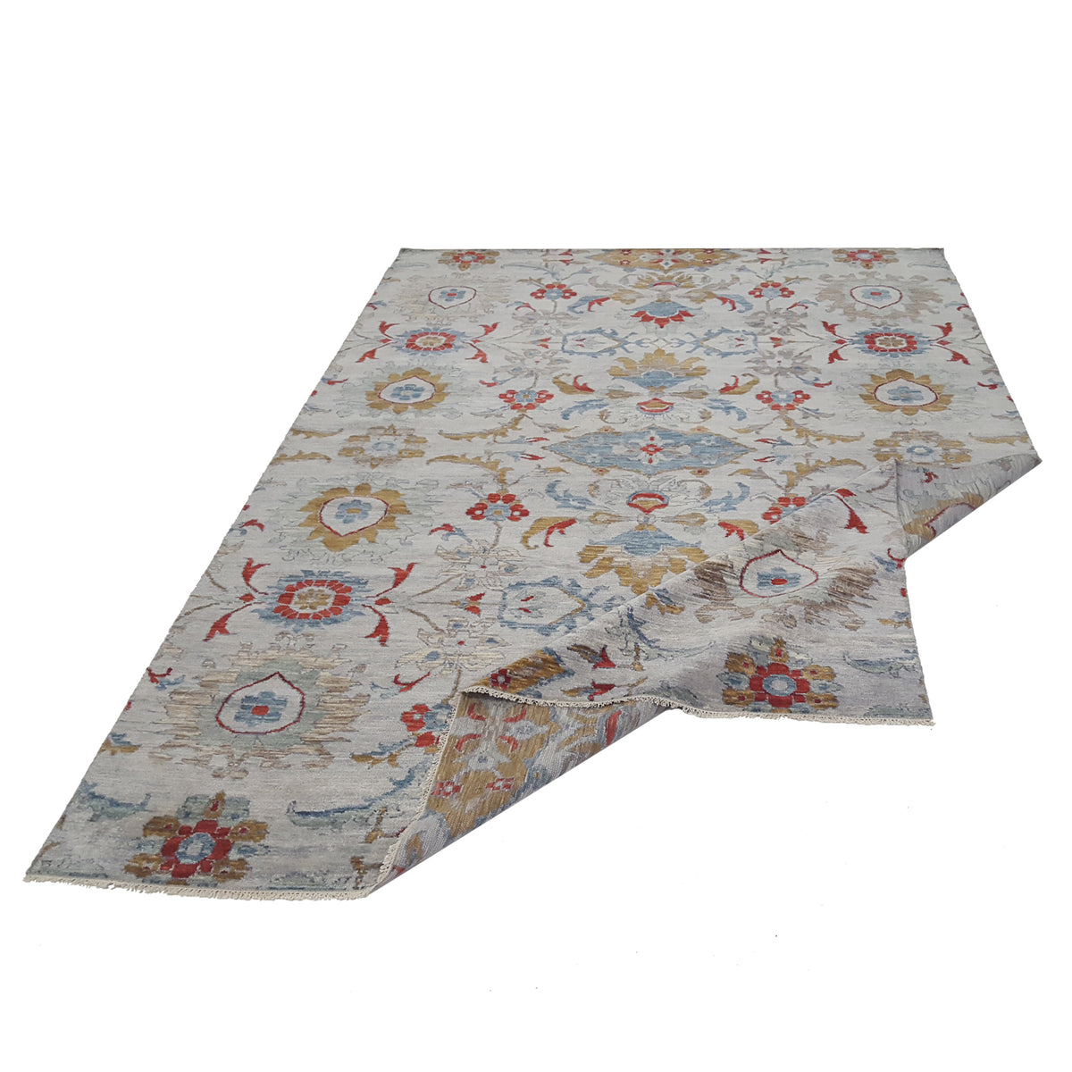 Pacific Soft Melody 41729 Grey Multi Transitional Hand Knotted Rug