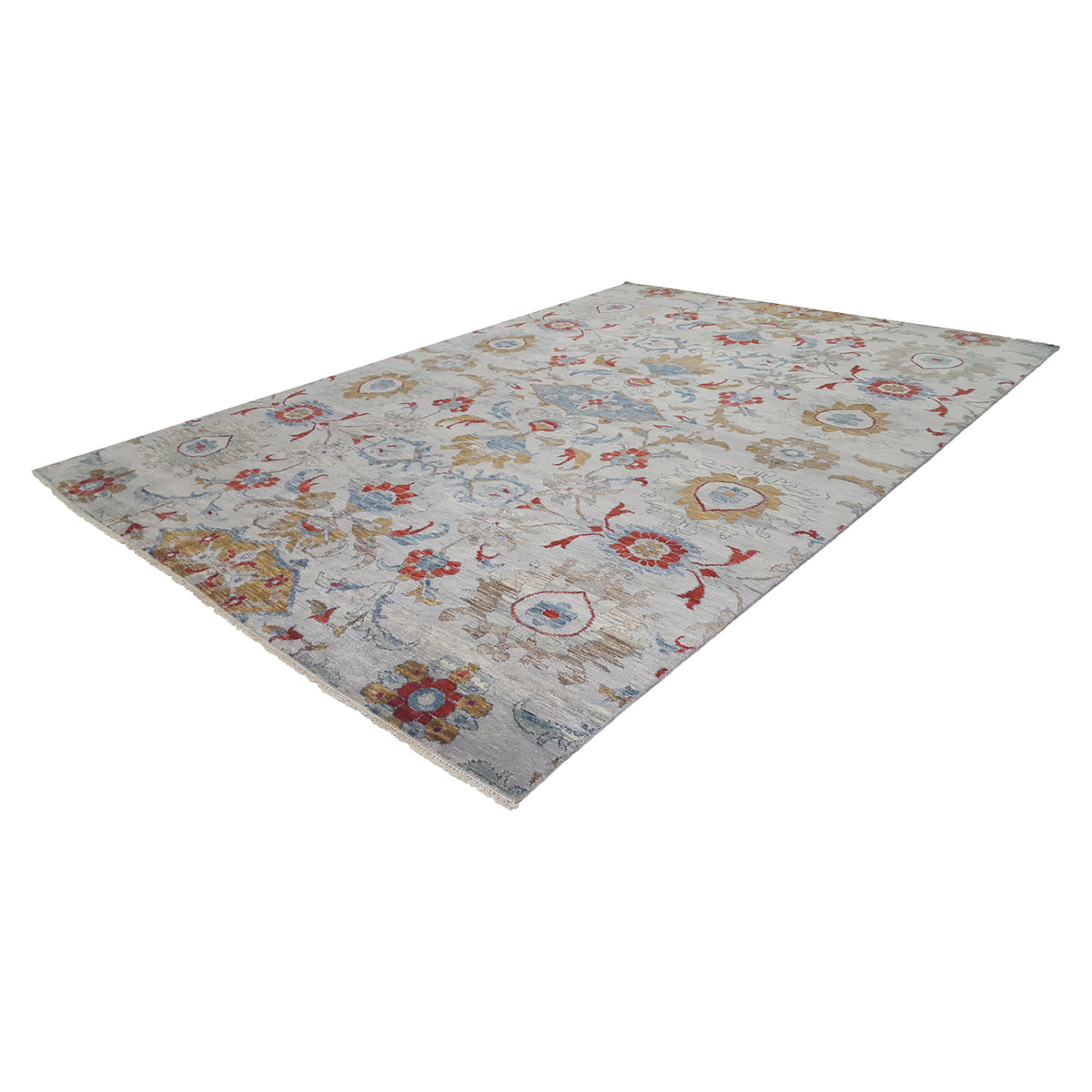 Pacific Soft Melody 41729 Grey Multi Transitional Hand Knotted Rug
