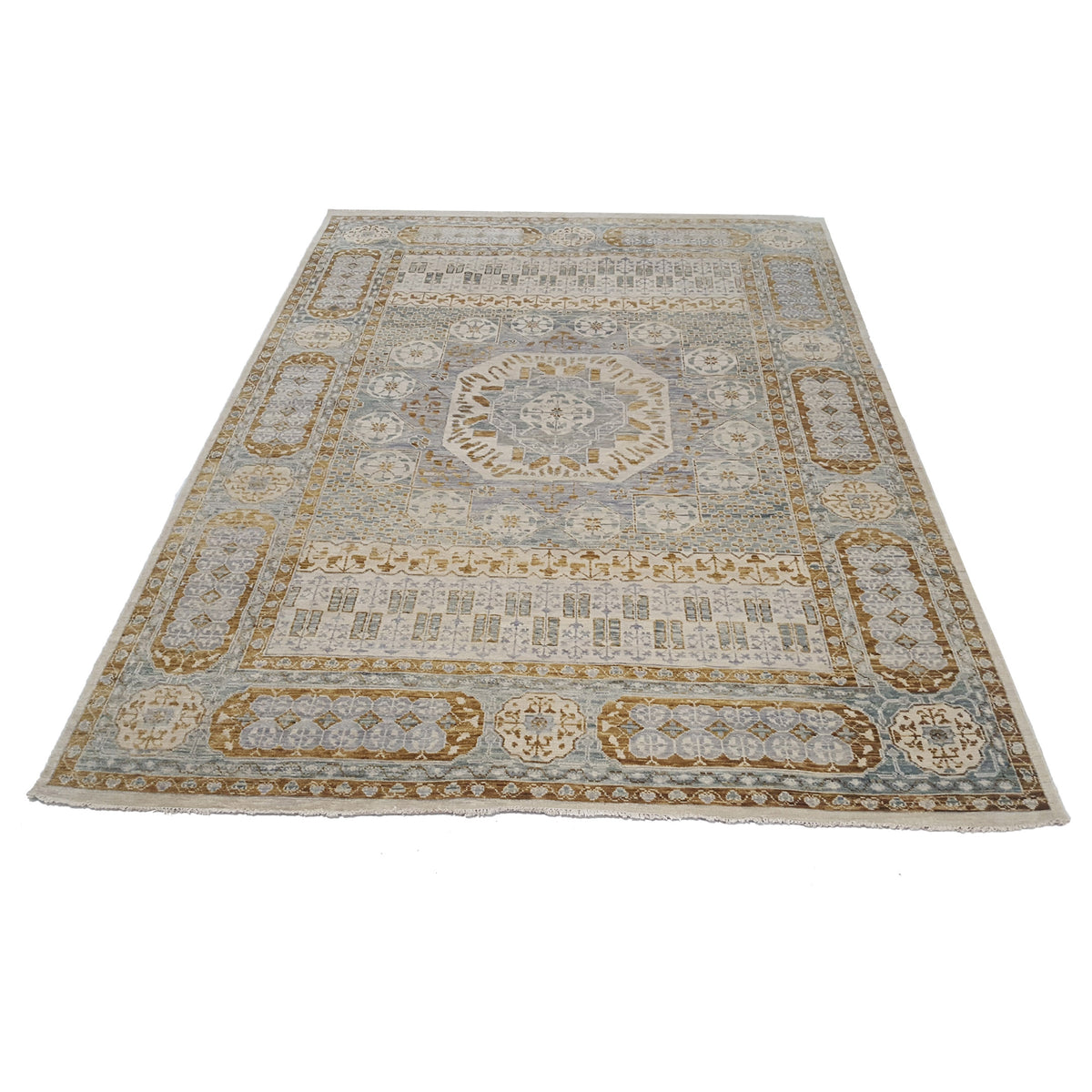 Pacific Anatolian Revival 41733 Ivory Lt.Grey Transitional Hand Knotted Rug
