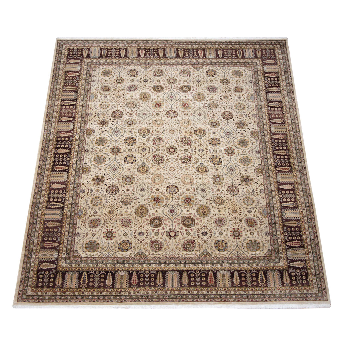 Pacific Crown 41736 Beige Brown Traditional Hand Knotted Rug
