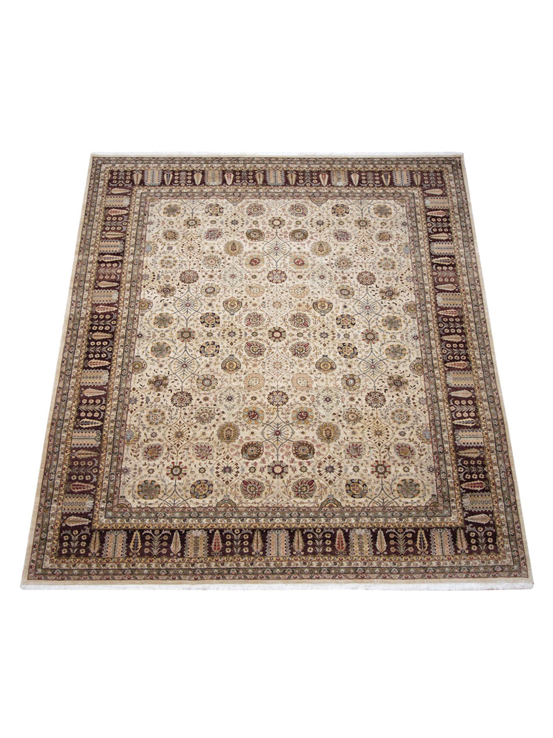 Pacific Crown 41736 Beige Brown Traditional Hand Knotted Rug