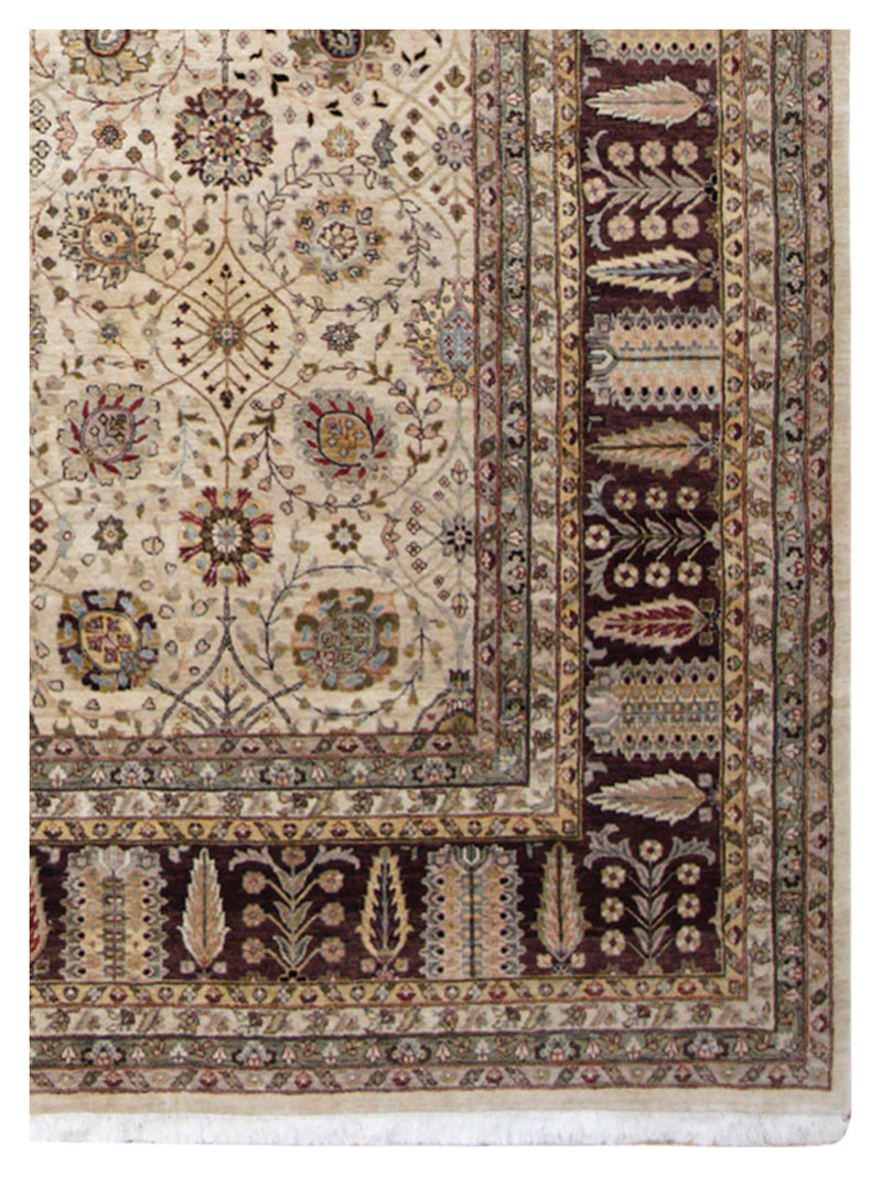 Pacific Crown 41736 Beige Brown Traditional Hand Knotted Rug