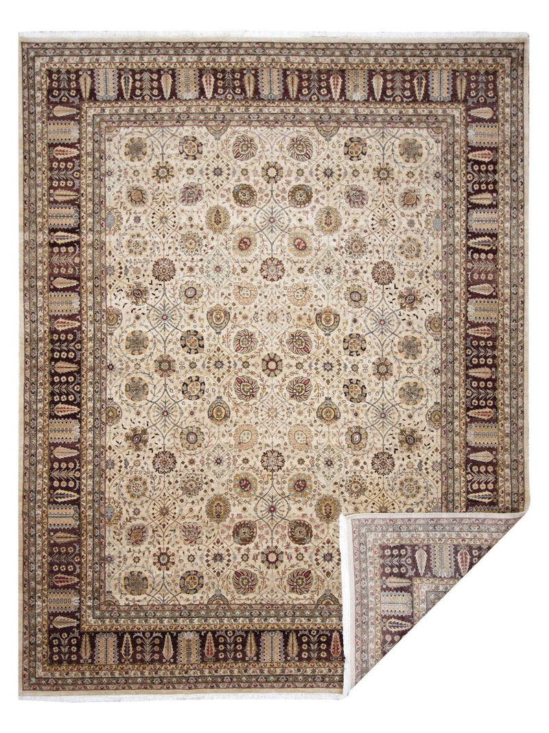 Pacific Crown 41736 Beige Brown Traditional Hand Knotted Rug
