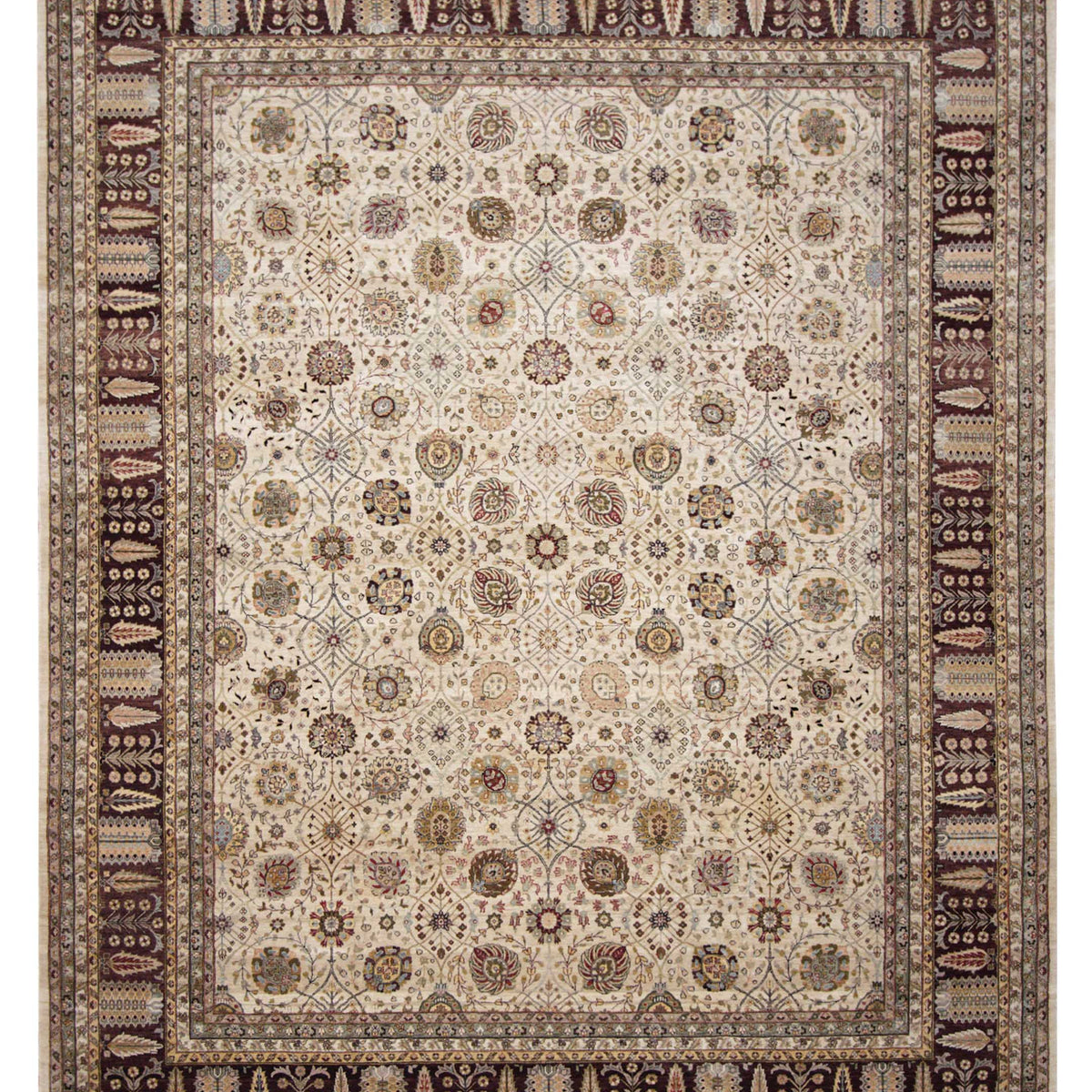 Pacific Crown  Beige Brown Traditional