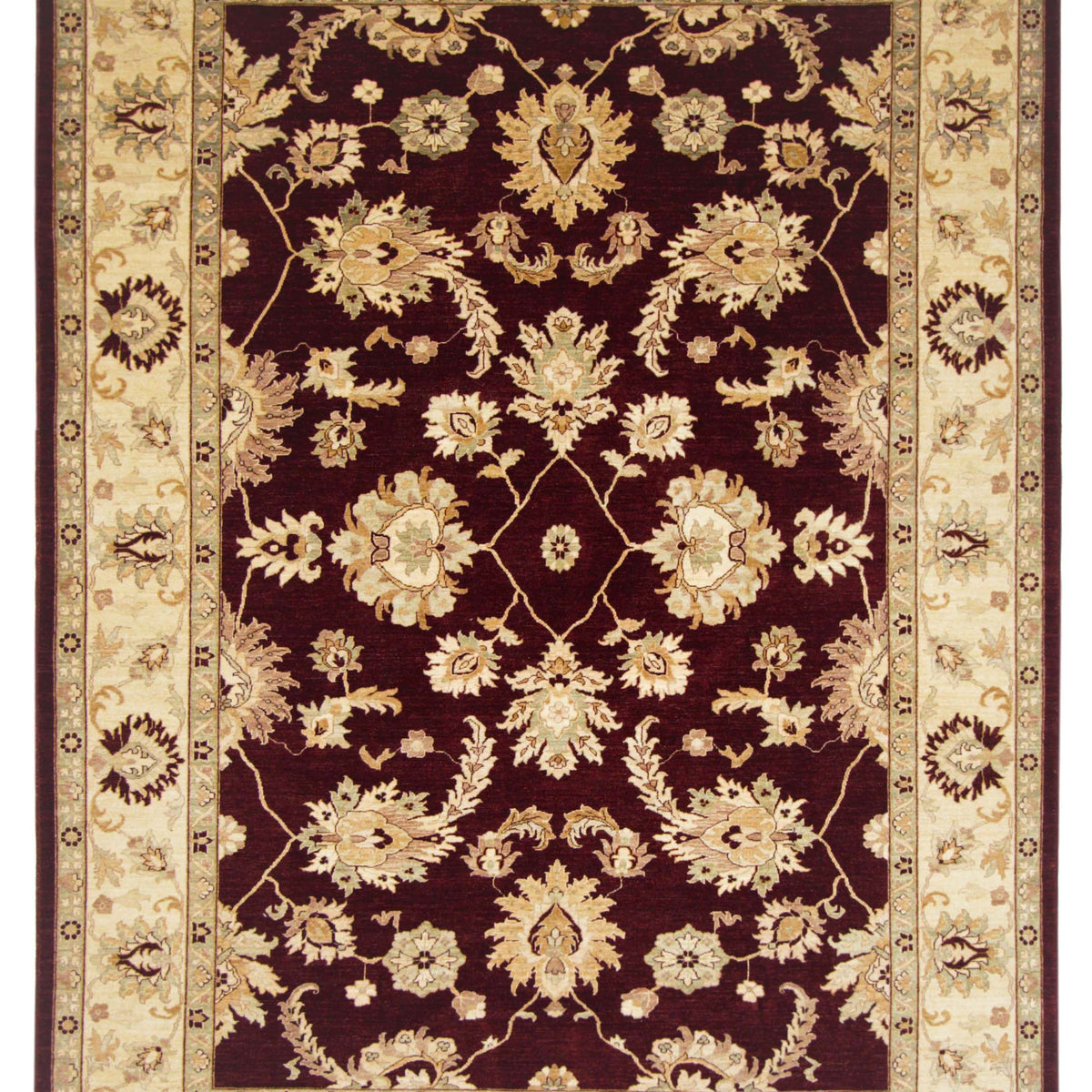 Pacific Ziegler  Burgundy Beige Traditional