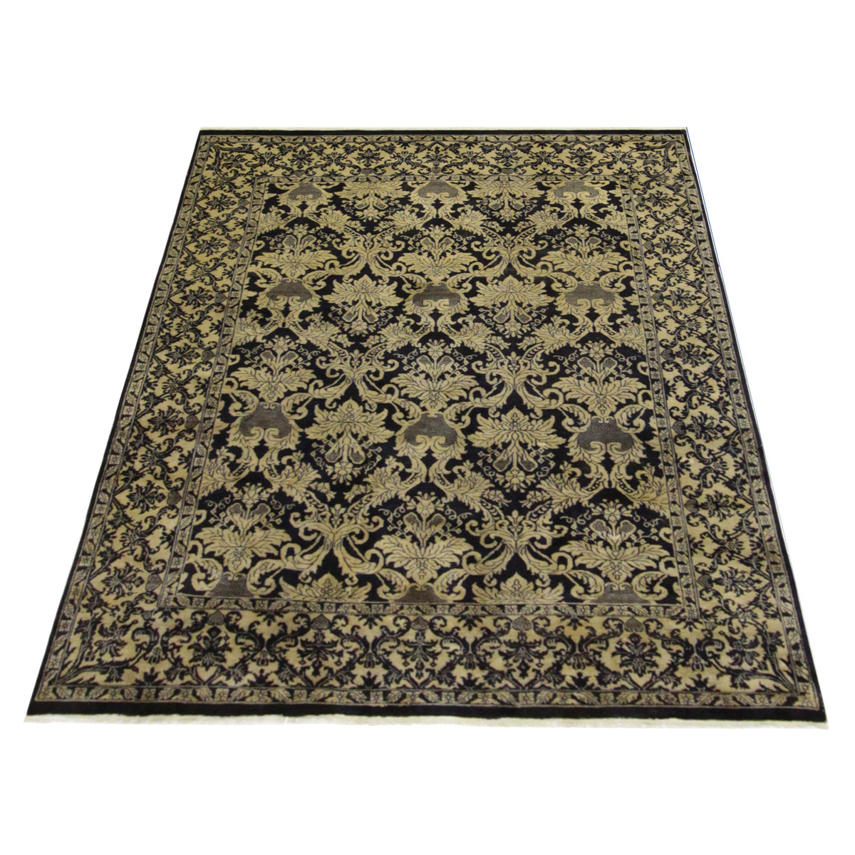 Pacific Ta Royal TA-41740 Black Beige Traditional Hand Knotted Rug