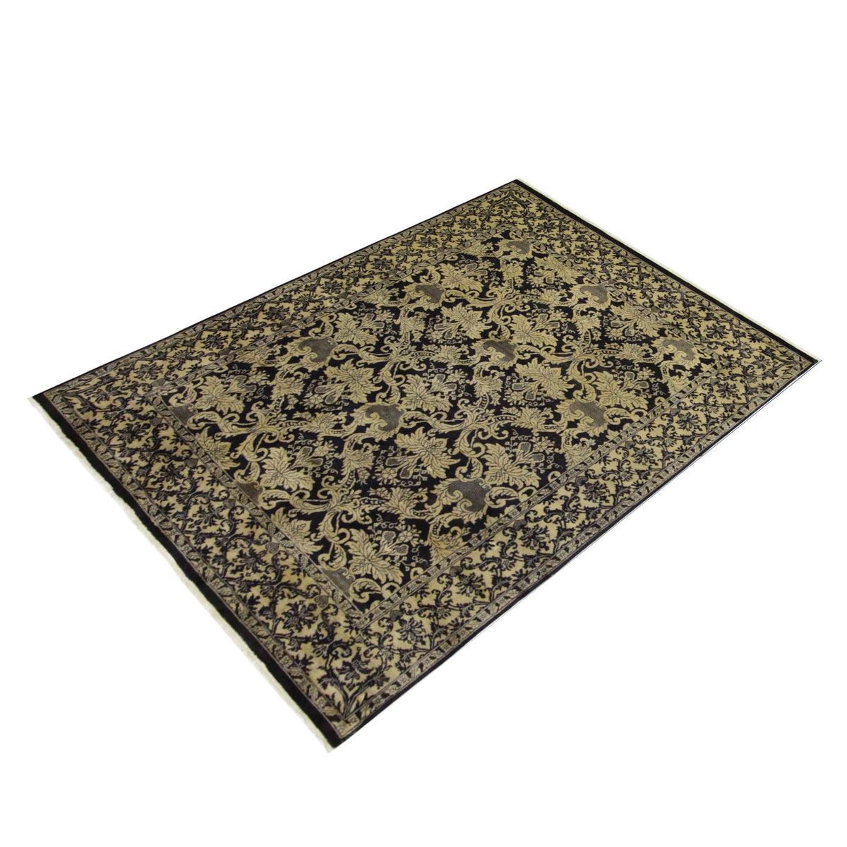 Pacific Ta Royal TA-41740 Black Beige Traditional Hand Knotted Rug