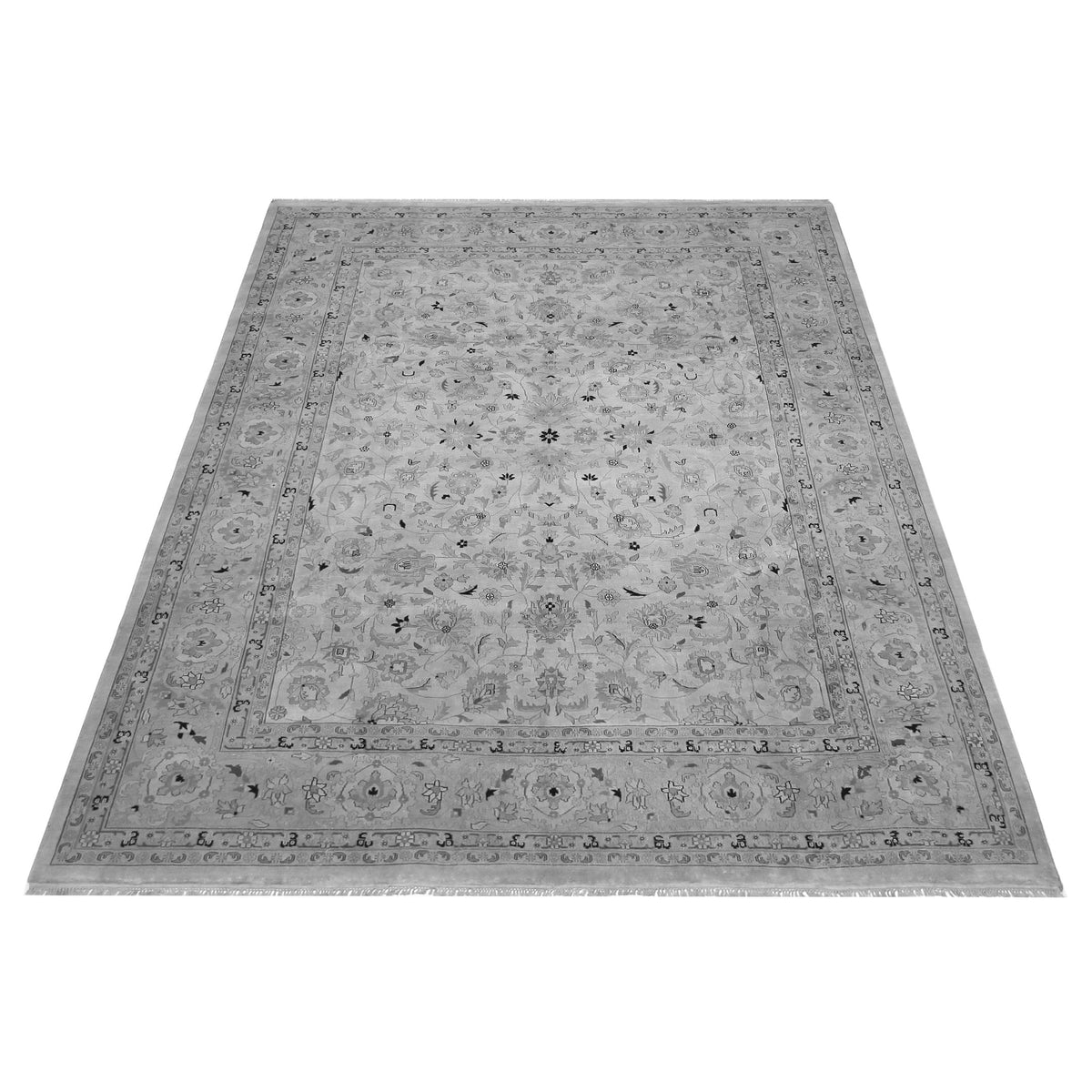 Pacific Classic 41744 Grey Grey Traditional Hand Knotted Rug
