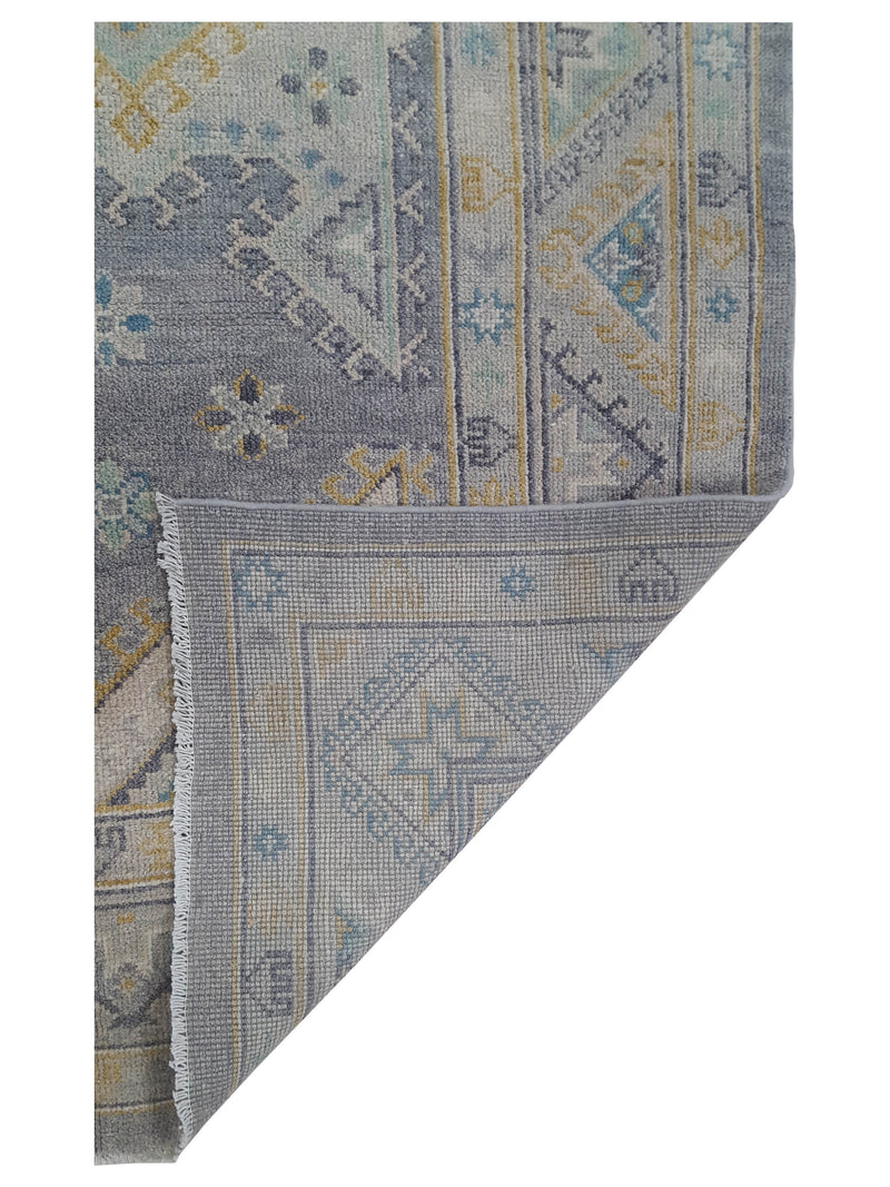 Pacific Ushak 41748 Grey Ivory Transitional Hand Knotted Rug