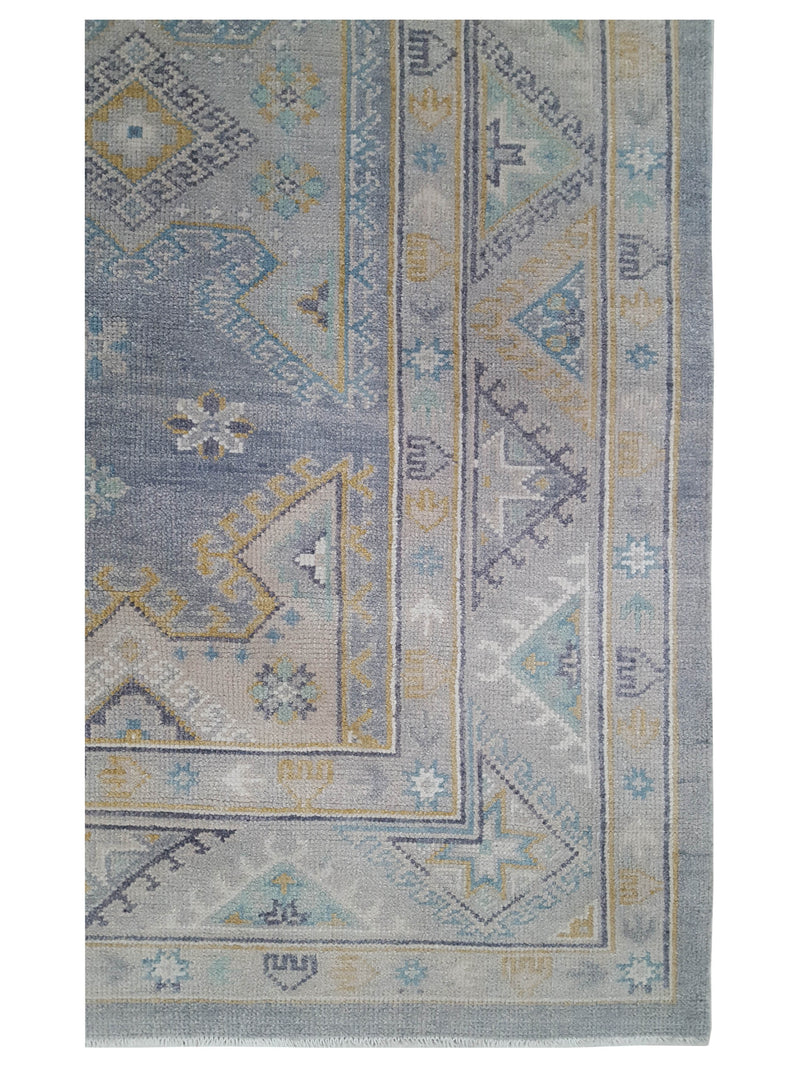 Pacific Ushak 41748 Grey Ivory Transitional Hand Knotted Rug