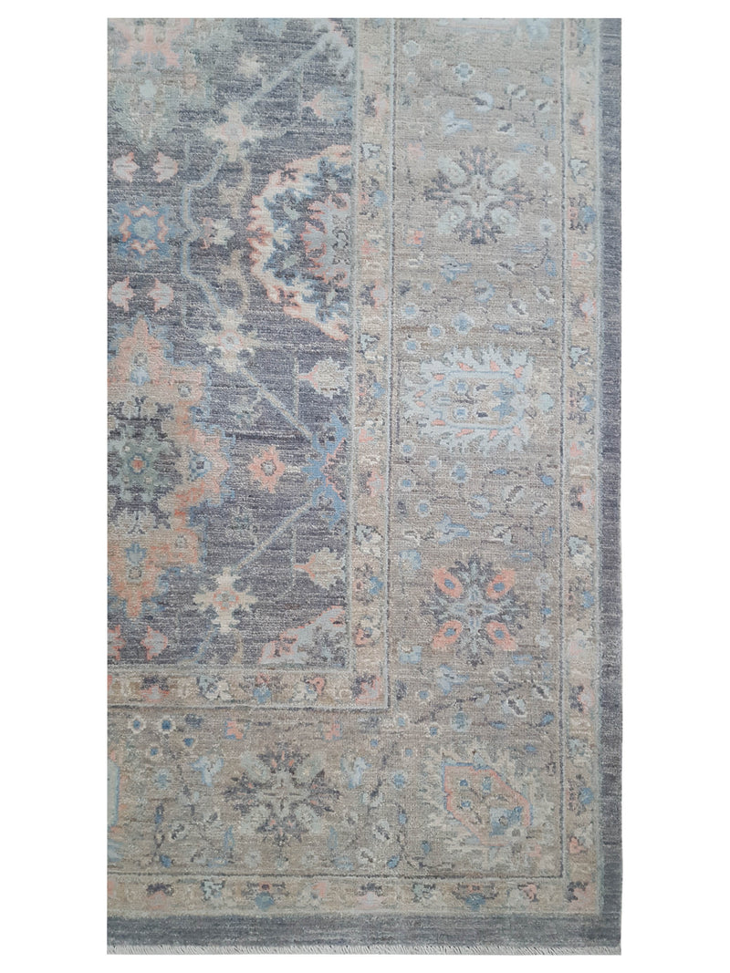 Pacific Ziegler Silk Route 41751 Grey Lt.Grey Transitional Hand Knotted Rug