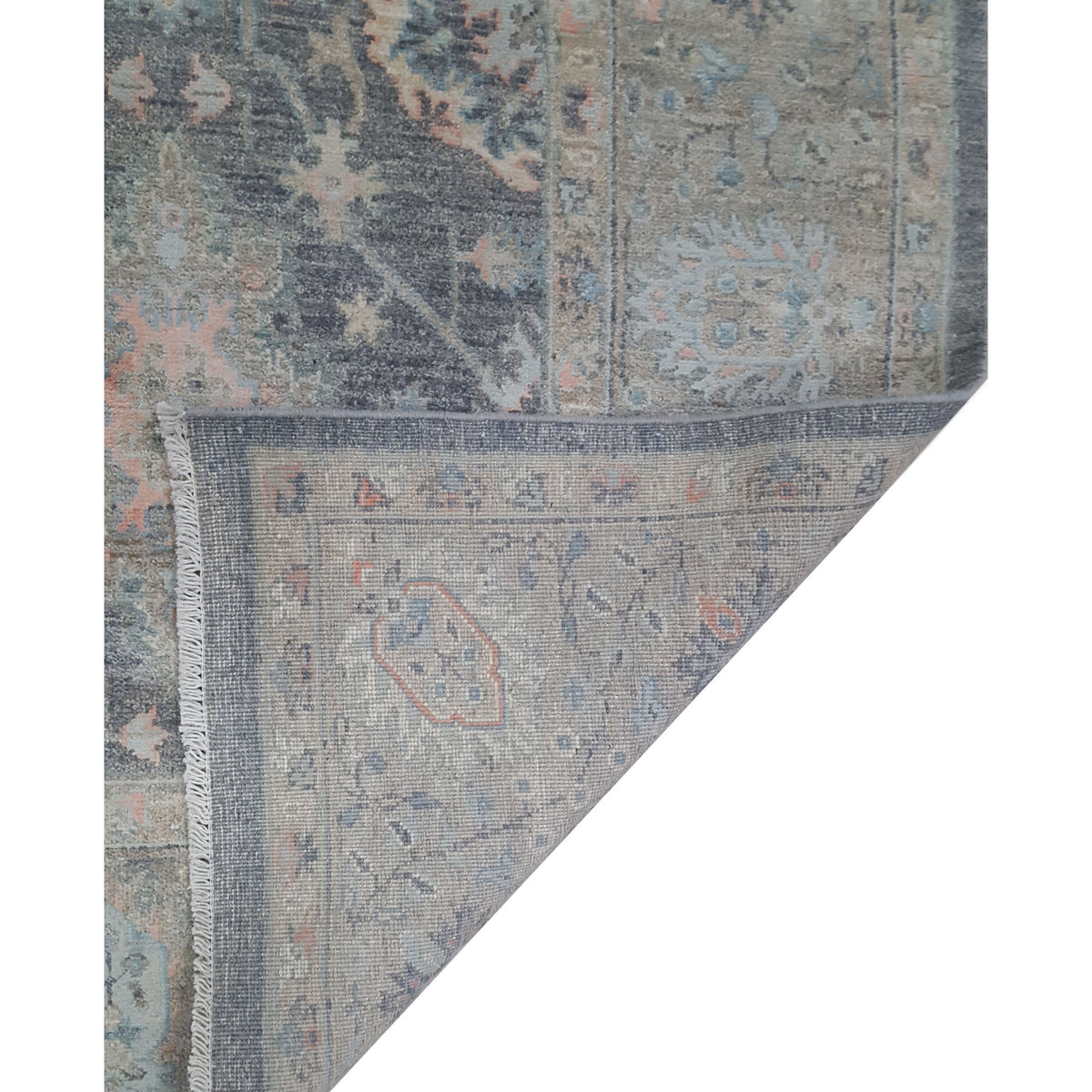 Pacific Ziegler Silk Route 41751 Grey Lt.Grey Transitional Hand Knotted Rug