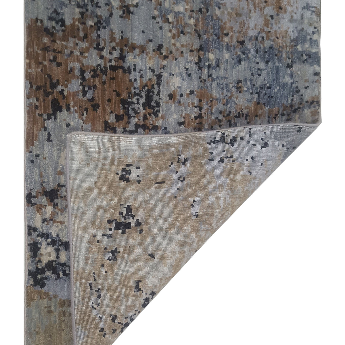 Pacific Galaxy 41759 Brown Multi Modern Hand Knotted Rug