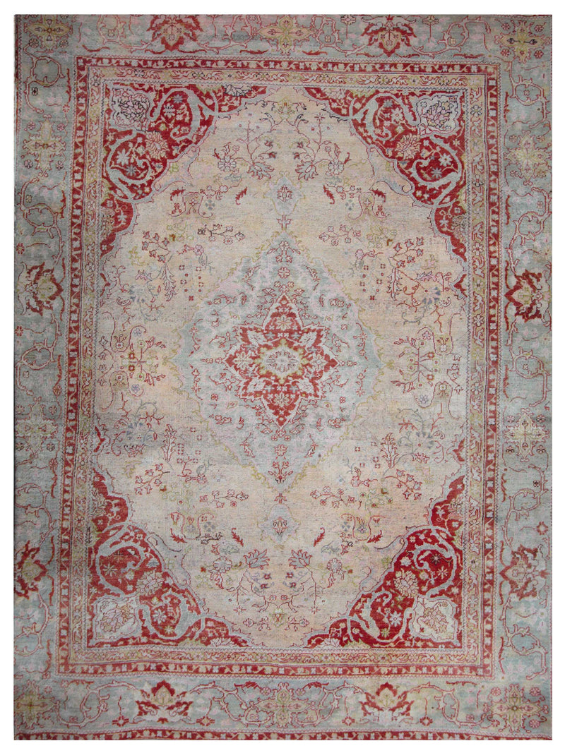 Fasa Antique Ushak  Taupe Rust Traditional