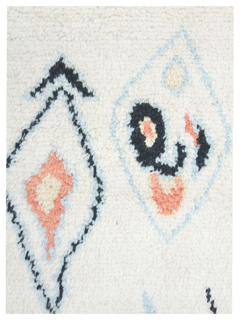 Pacific Moroccan MC-43400 Ivory Multi Transitional Hand Knotted Rug