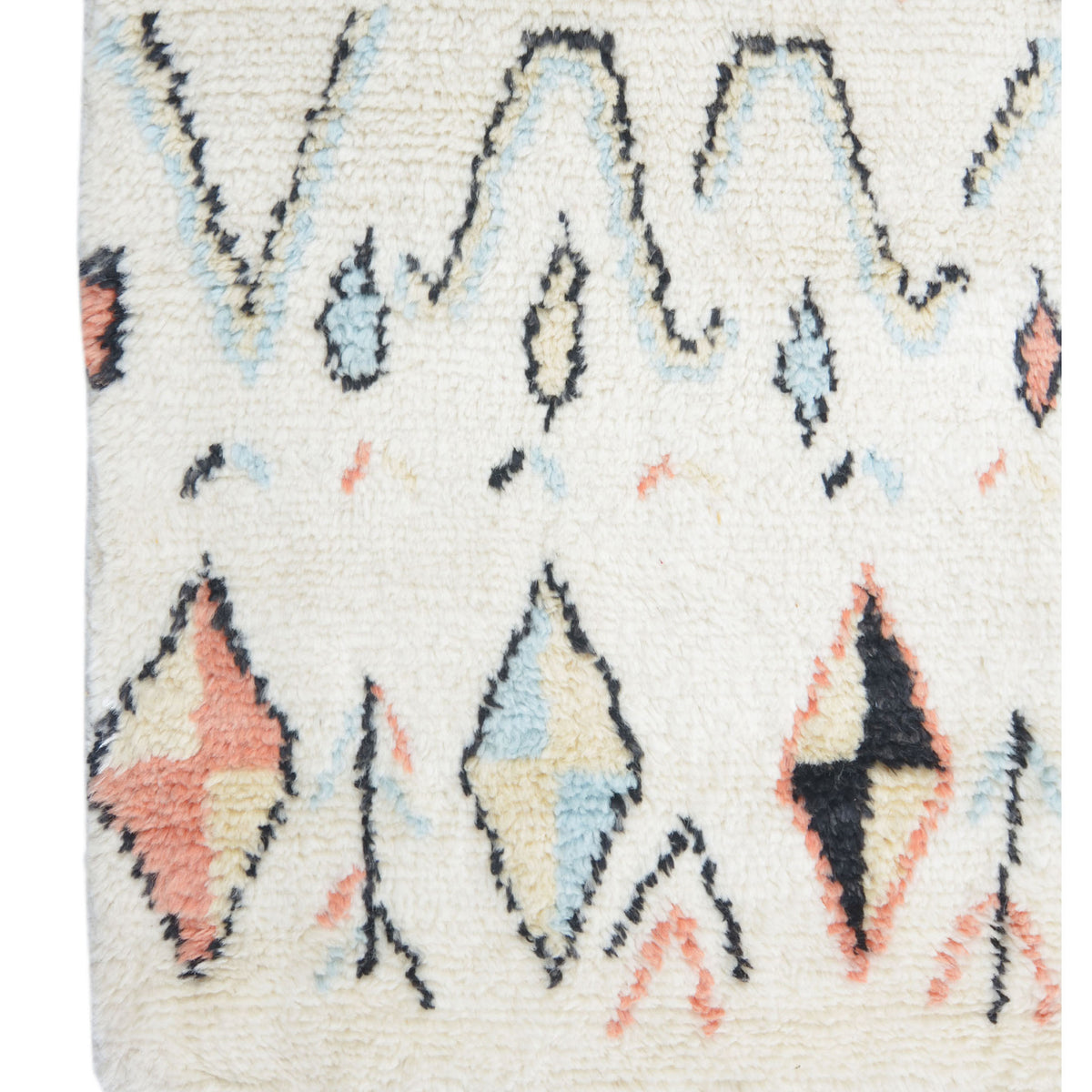 Pacific Moroccan MC-43400 Ivory Multi Transitional Hand Knotted Rug
