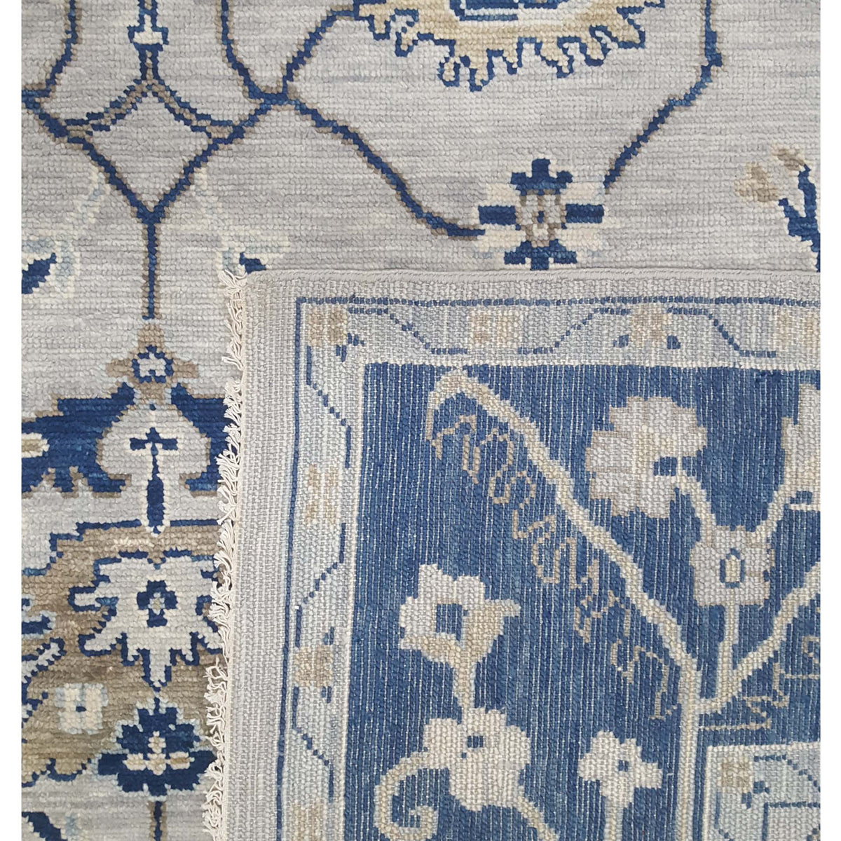 Pacific Anatolian Revival 41766 Lt.Grey Navy Transitional Hand Knotted Rug