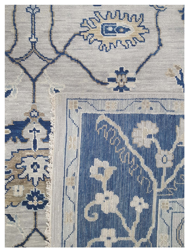 Pacific Anatolian Revival 41766 Lt.Grey Navy Transitional Hand Knotted Rug