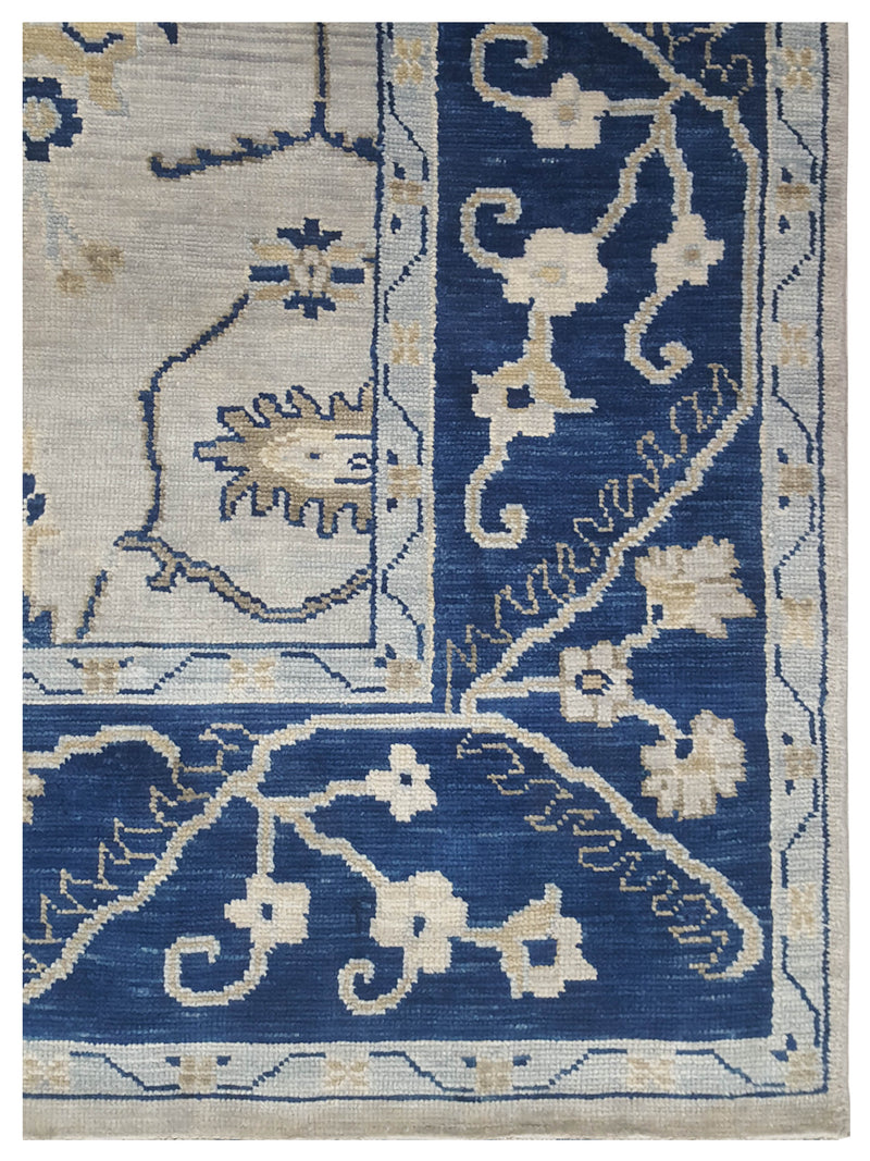 Pacific Anatolian Revival 41766 Lt.Grey Navy Transitional Hand Knotted Rug