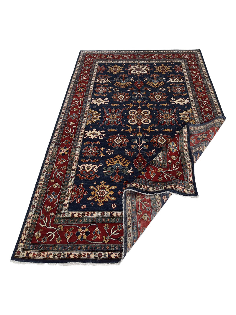 Pacific Ziegler 41778 Navy Red Transitional Hand Knotted Rug