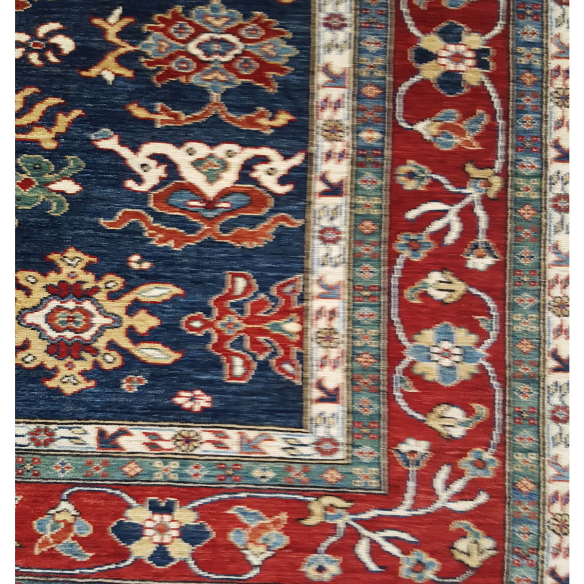 Pacific Ziegler 41778 Navy Red Transitional Hand Knotted Rug