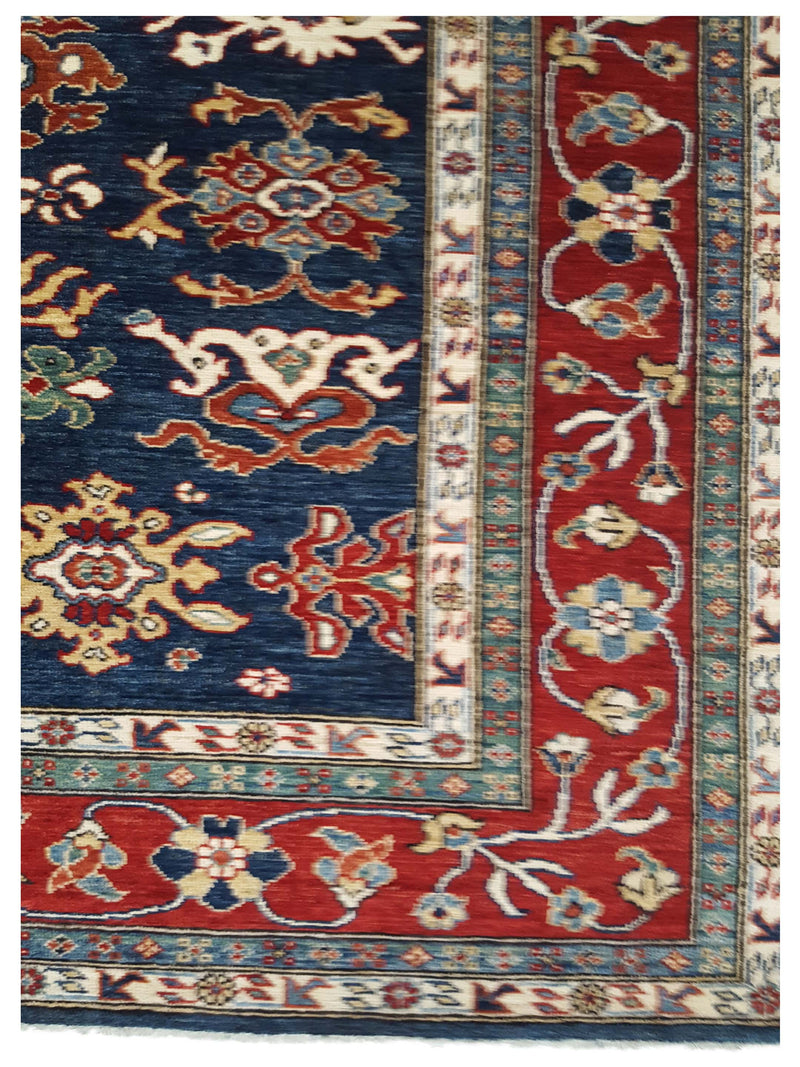 Pacific Ziegler 41778 Navy Red Transitional Hand Knotted Rug