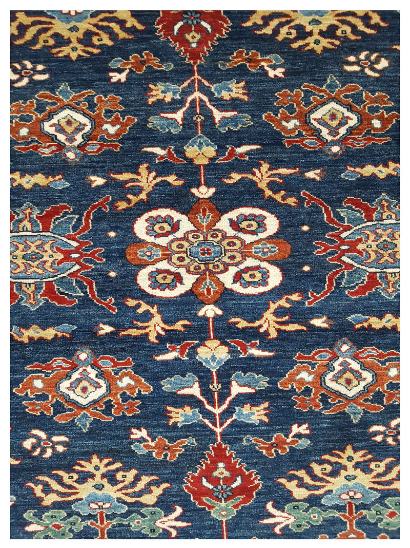 Pacific Ziegler 41778 Navy Red Transitional Hand Knotted Rug