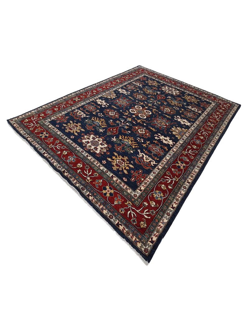 Pacific Ziegler 41778 Navy Red Transitional Hand Knotted Rug