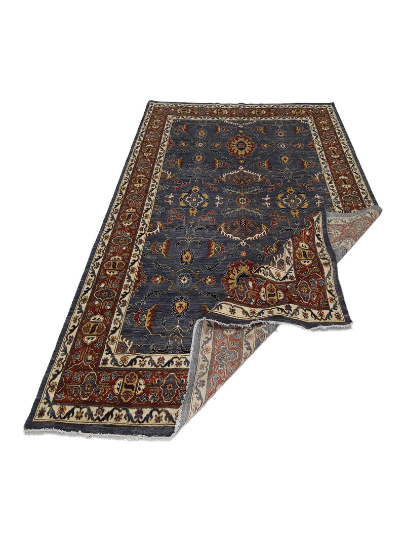 Pacific Ziegler 41781 Grey Rust Transitional Hand Knotted Rug