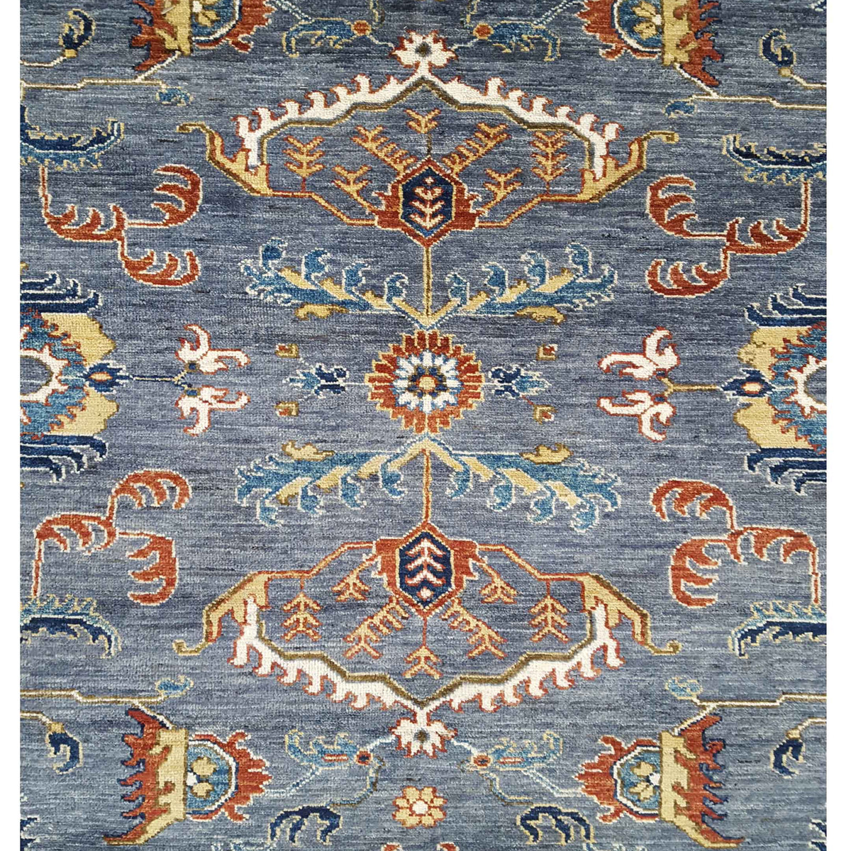 Pacific Ziegler 41781 Grey Rust Transitional Hand Knotted Rug