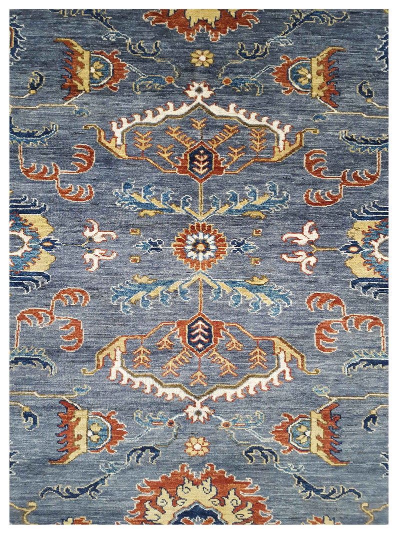 Pacific Ziegler 41781 Grey Rust Transitional Hand Knotted Rug