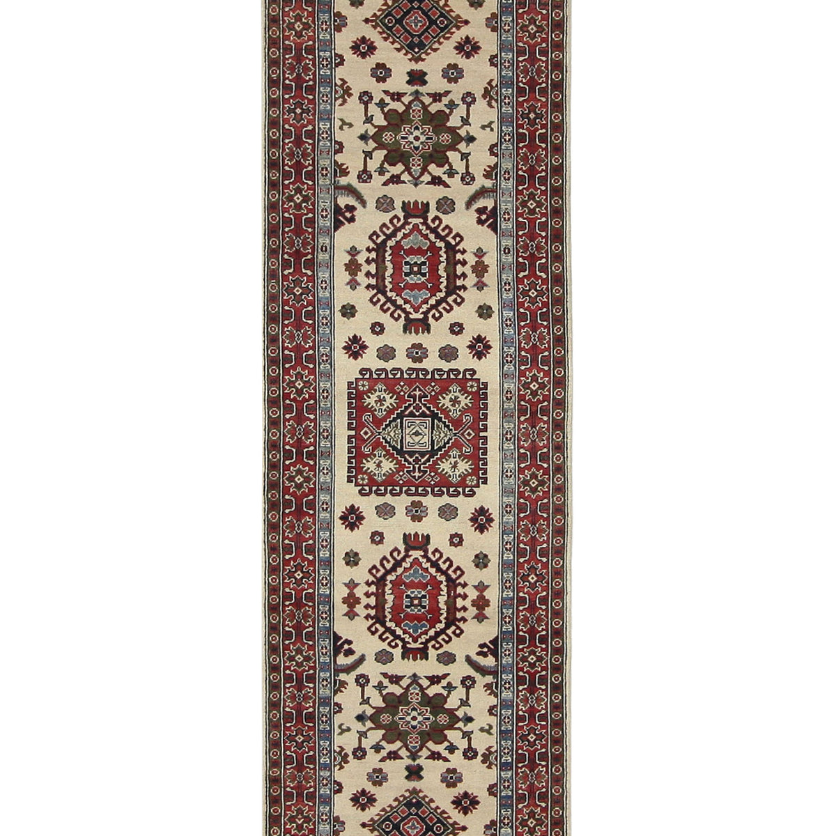 Pacific Kazak  Ivory Red Traditional