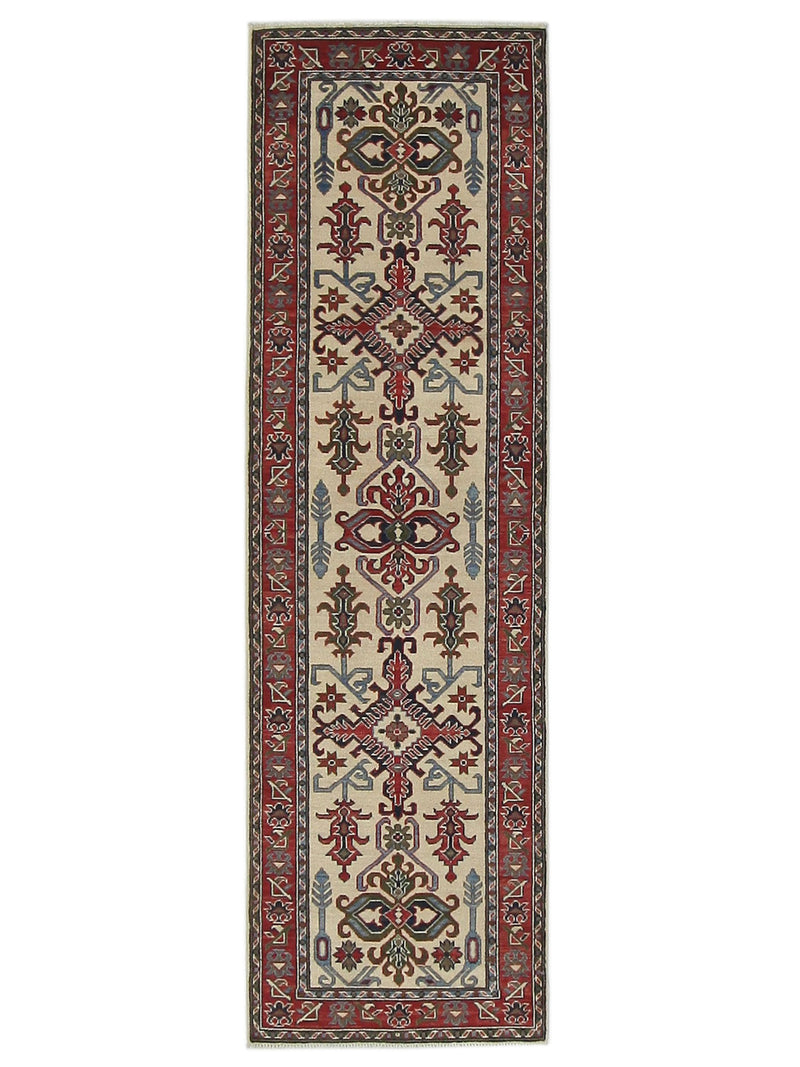 Pacific Kazak  Ivory Red Traditional