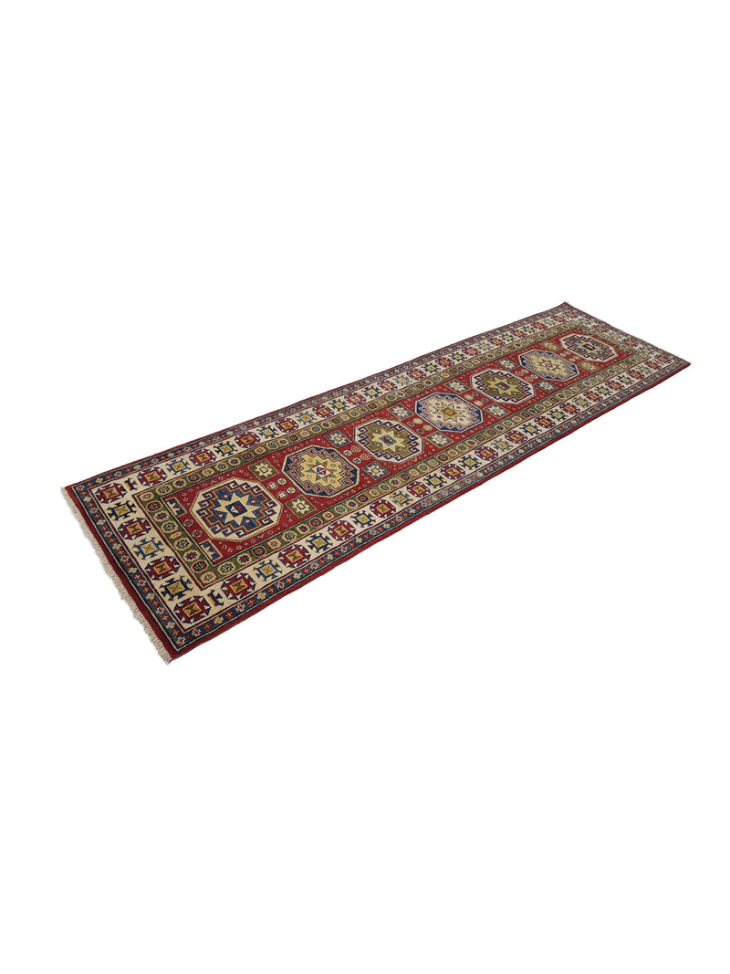Pacific Kazak 41828 Red Ivory Traditional Hand Knotted Rug