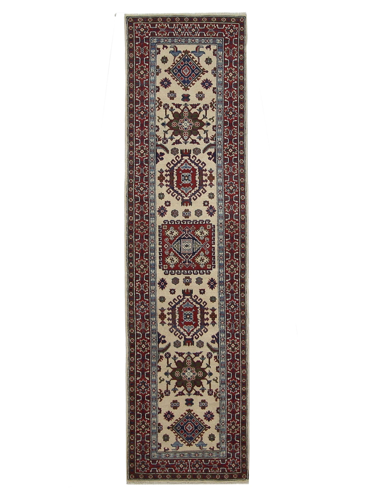 Pacific Kazak  Ivory Red Traditional