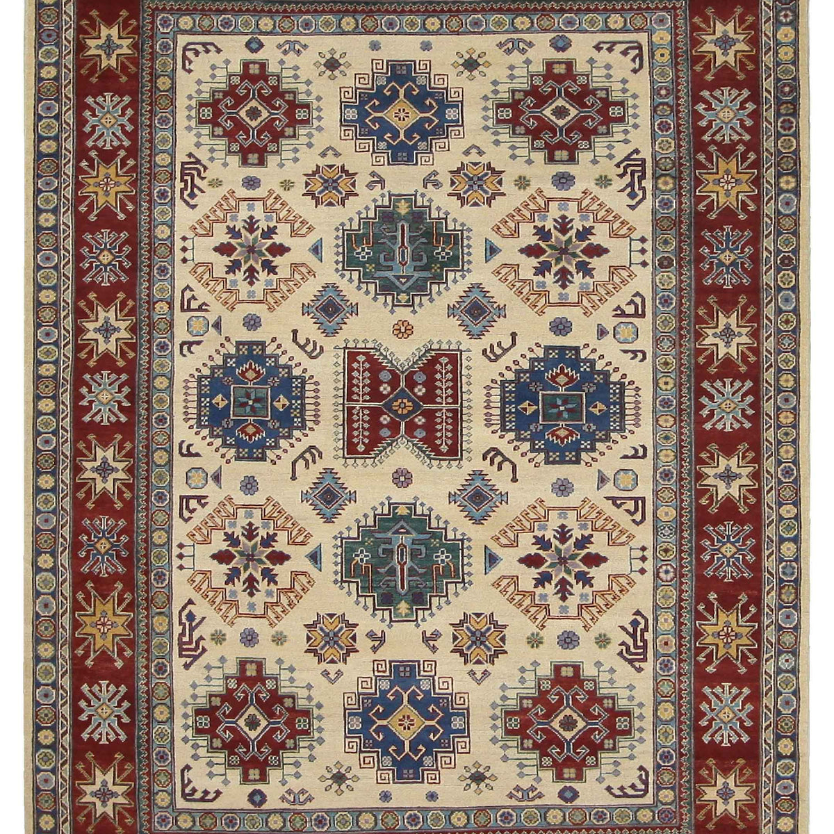 Pacific Kazak  Ivory Rust Traditional