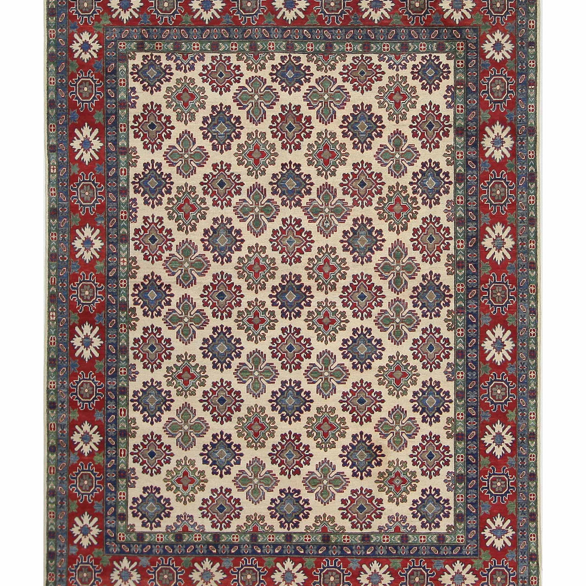 Pacific Kazak  Ivory Red Traditional