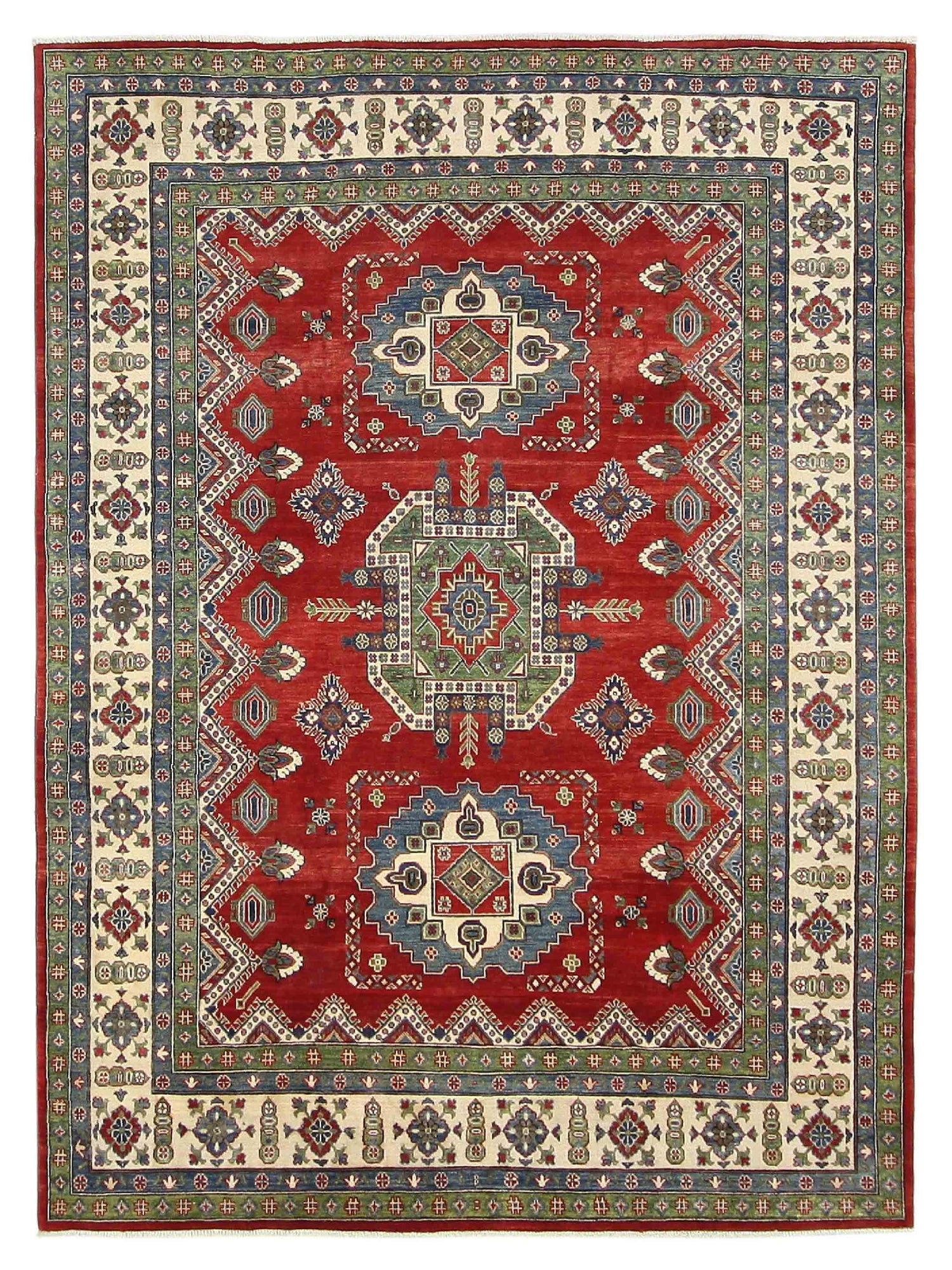 Pacific Kazak  Red Multi Traditional