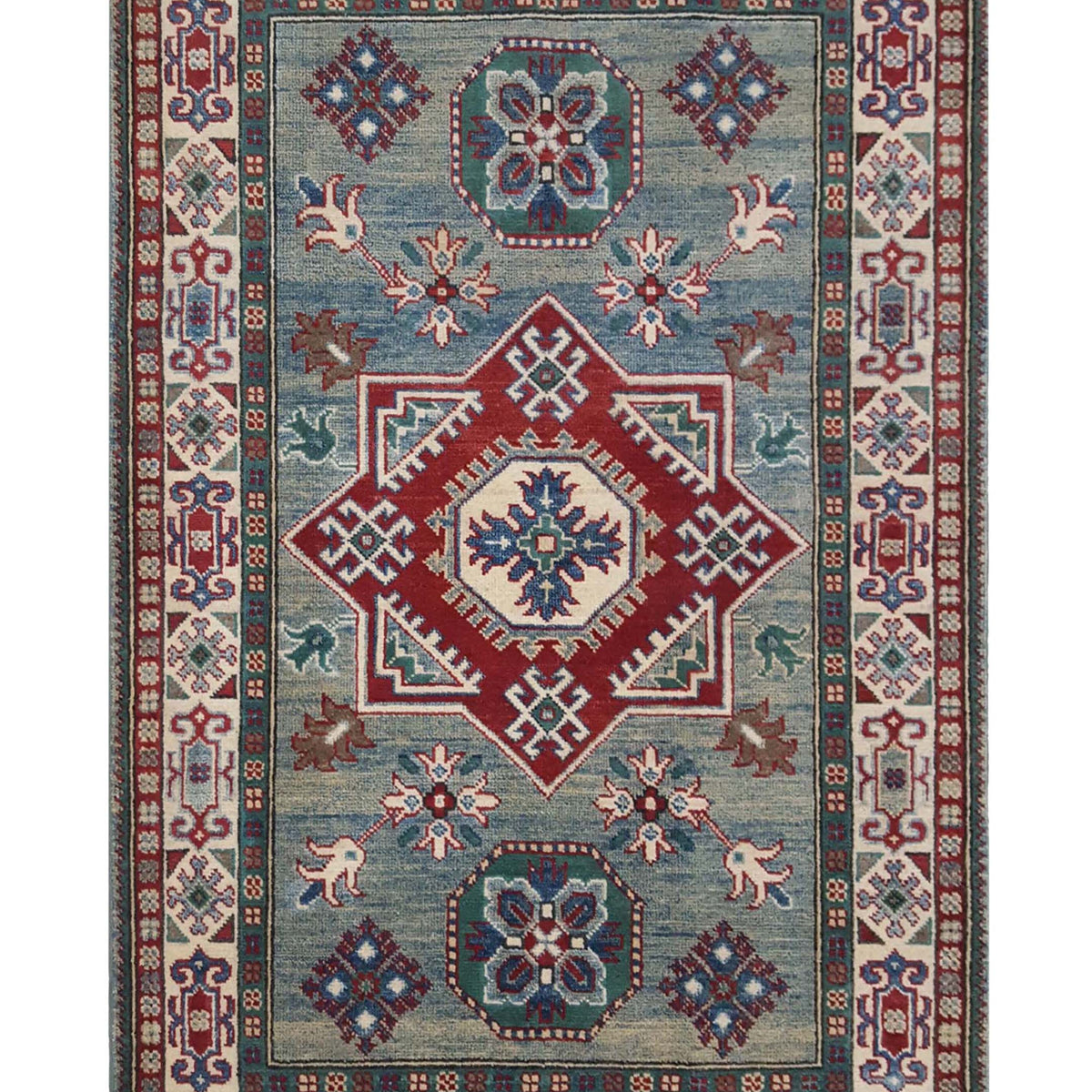 Pacific Kazak  Green Ivory Traditional