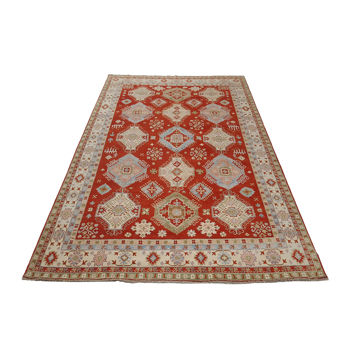 Pacific Ziegler 41883 Orange Ivory Transitional Hand Knotted Rug