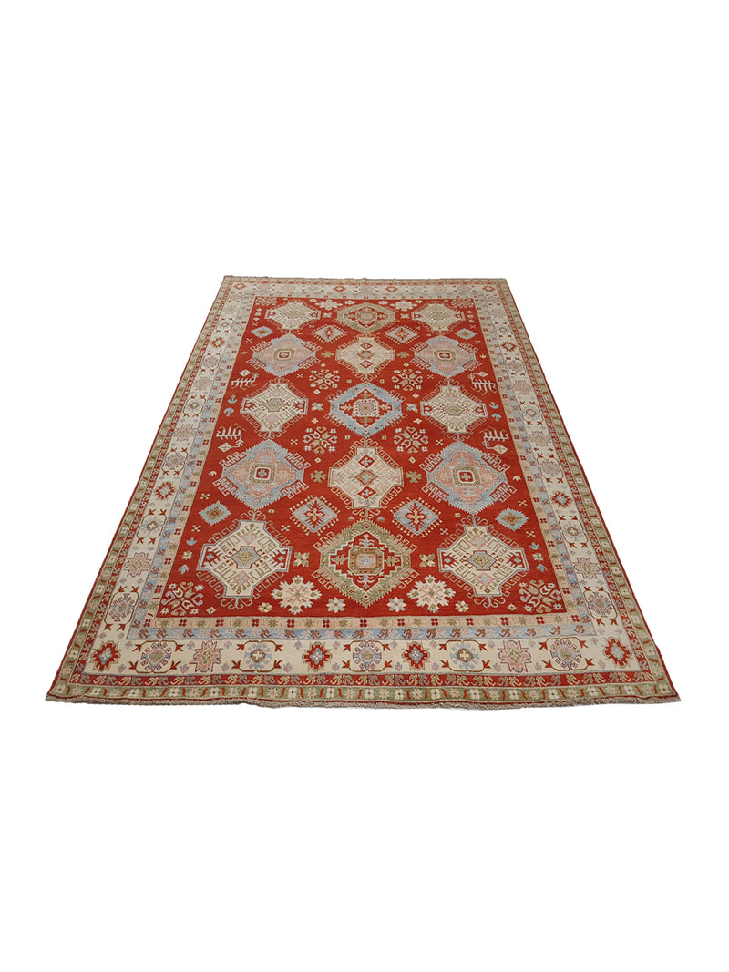 Pacific Ziegler 41883 Orange Ivory Transitional Hand Knotted Rug
